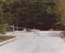 American Made Steel Guard Rail Fence with Barricade Gate